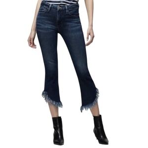 New, Frame Le crop Mini Boot Bayberry Fringed HemJeans 29